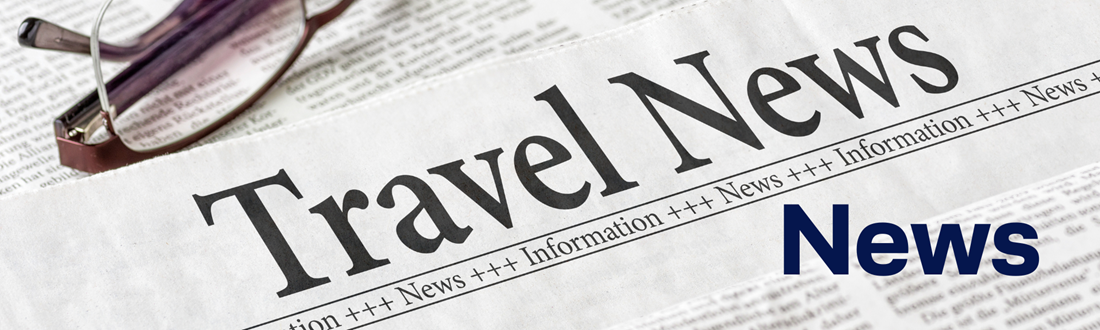 Zeitung mit der Aufschrift Travel News