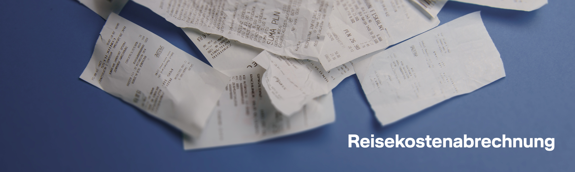 Belege für eine Reisekostenabrechnung