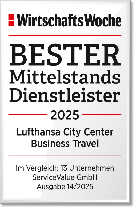 Lufthansa City Center Bester Mittelstandsdienstleister 2025